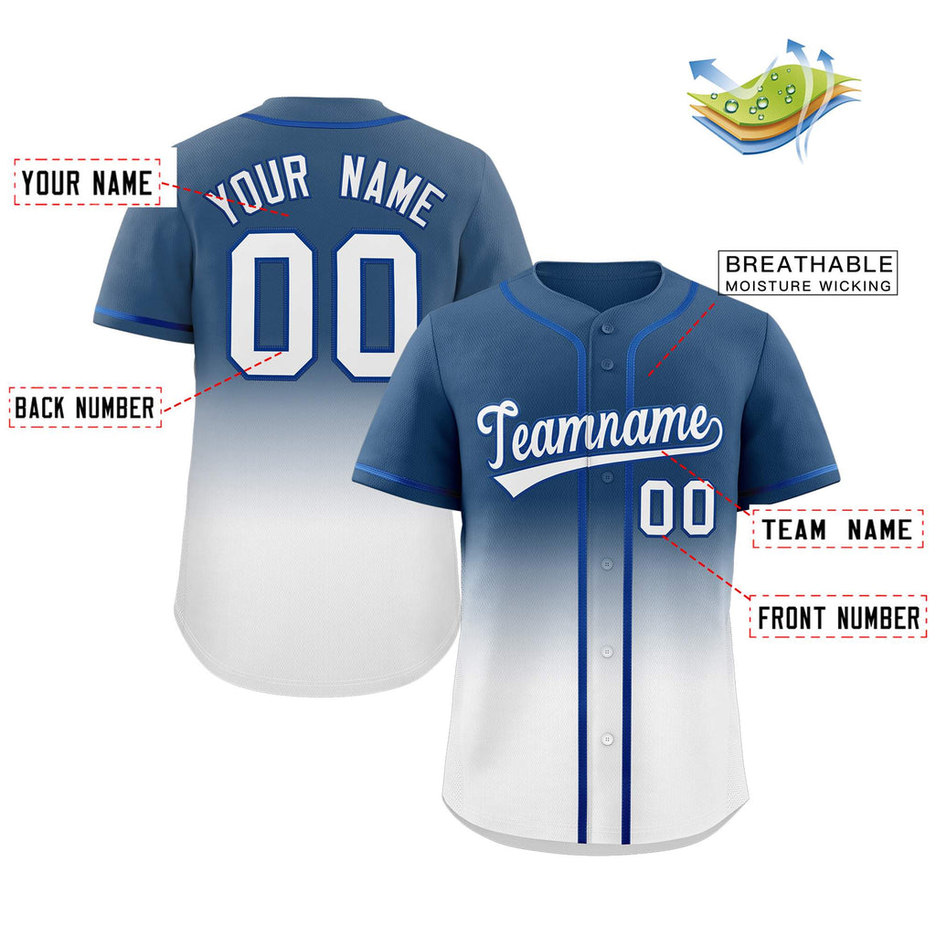 Custom Gradient Stitched Team Sport Shirts Personalized Baseball Jersey for Adults/Youth