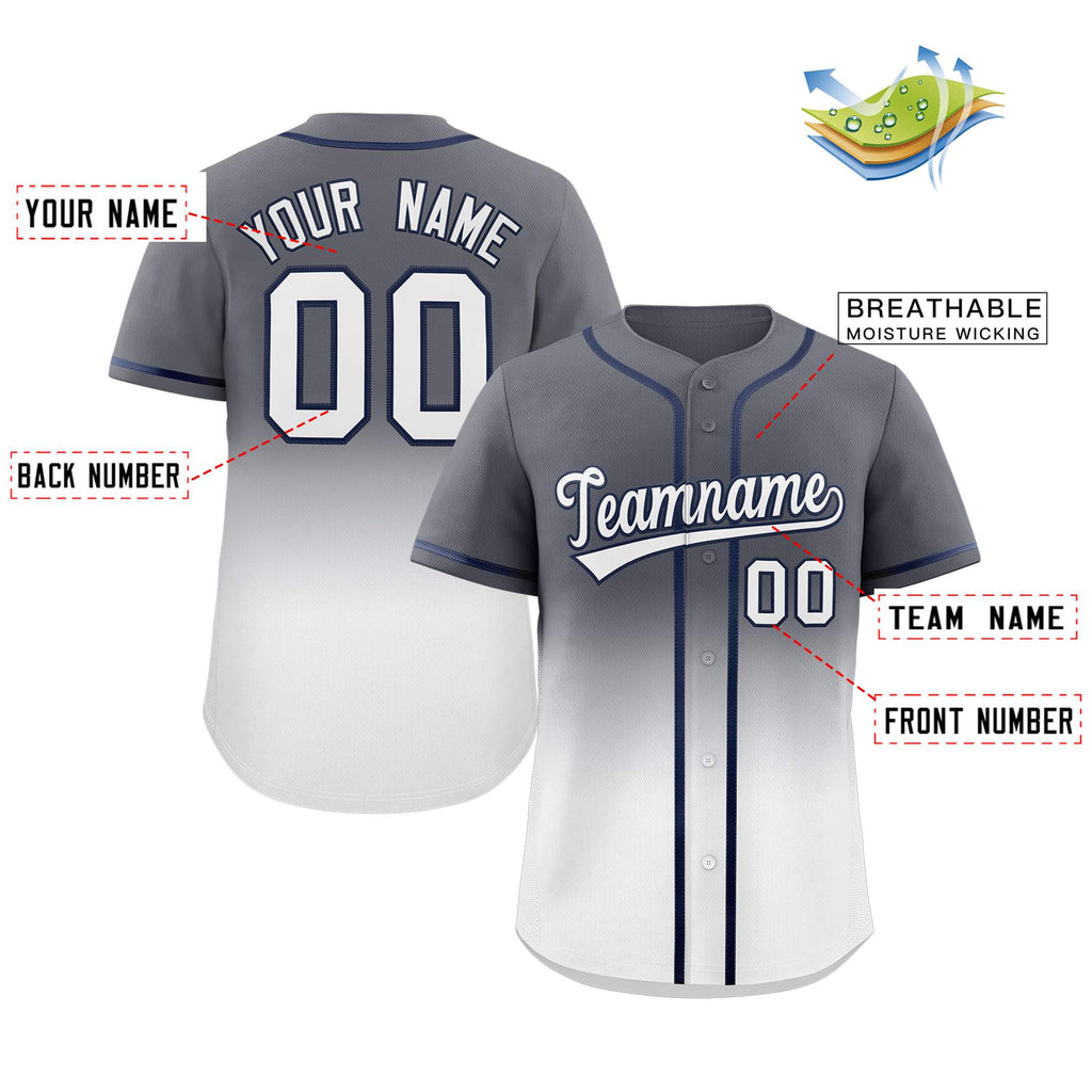 Custom Gradient Stitched Team Sport Shirts Personalized Baseball Jersey for Adults/Youth