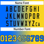 Custom Powder Blue Gold-Black Gradient Fashion Authentic Baseball Jersey