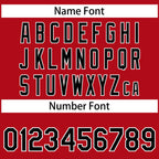 Custom Red Black-White Solider Classic Style Authentic Baseball Jersey