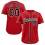 Custom Red Black-White Solider Classic Style Authentic Baseball Jersey