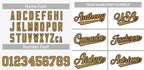 Custom White Old Gold-Black Classic Style Authentic Baseball Jersey