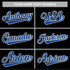 Custom Black Royal-White Classic Style Authentic Baseball Jersey