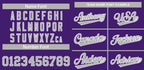 Custom Purple Gray-White Classic Style Authentic Baseball Jersey