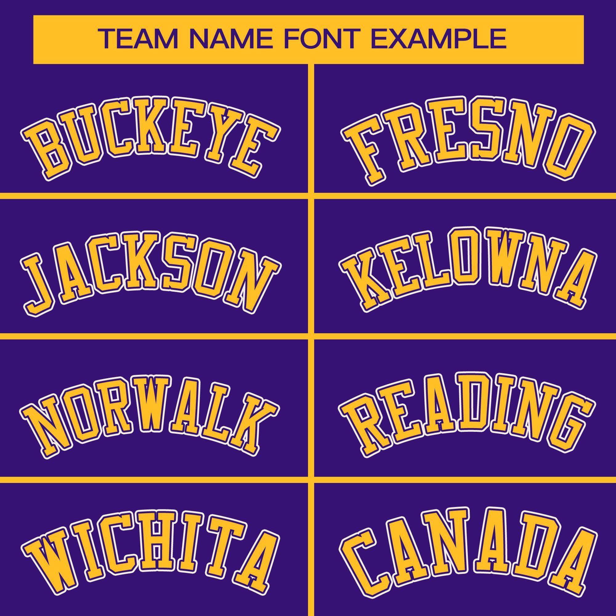 Custom Purple Gold Full-Snap Varsity Raglan Sleeves Letterman Baseball Jacket