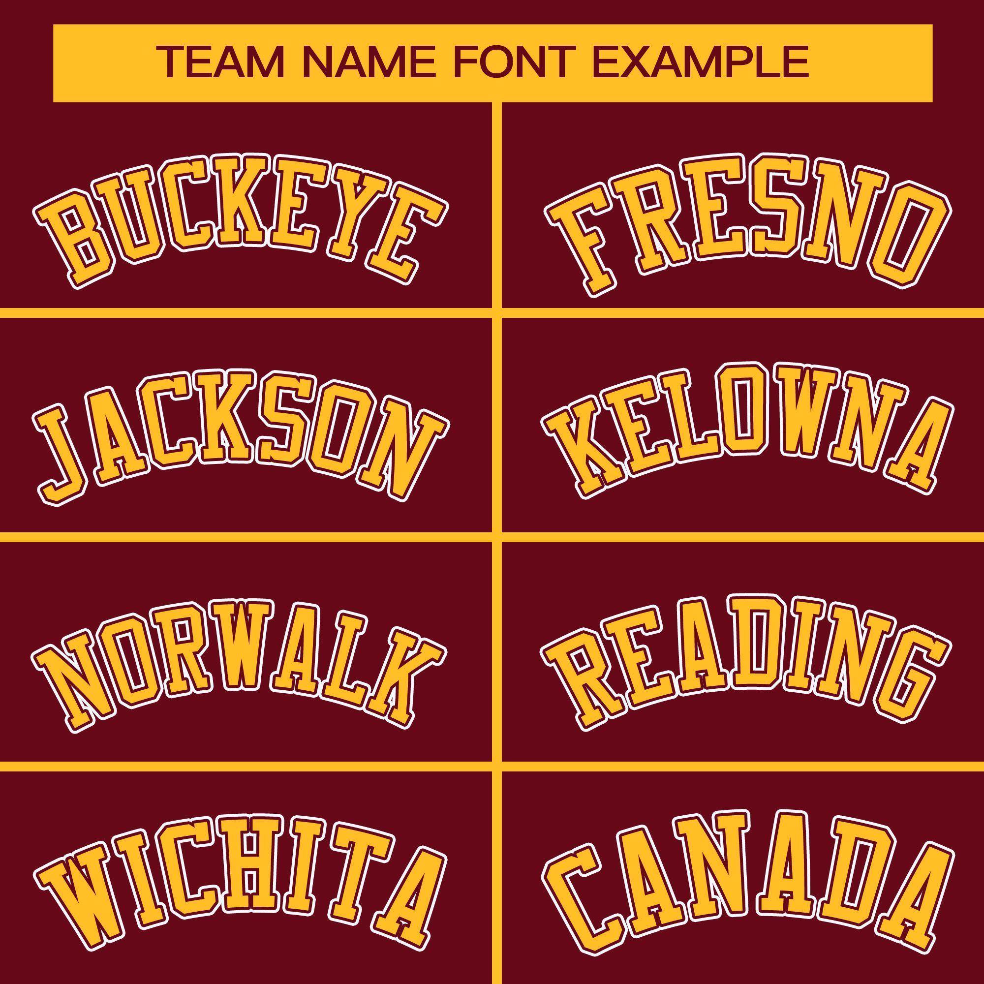 Custom Crimson Gold Full-Snap Varsity Raglan Sleeves Letterman Baseball Jacket