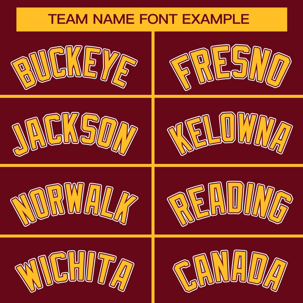 Custom Crimson Gold Full-Snap Varsity Raglan Sleeves Letterman Baseball Jacket