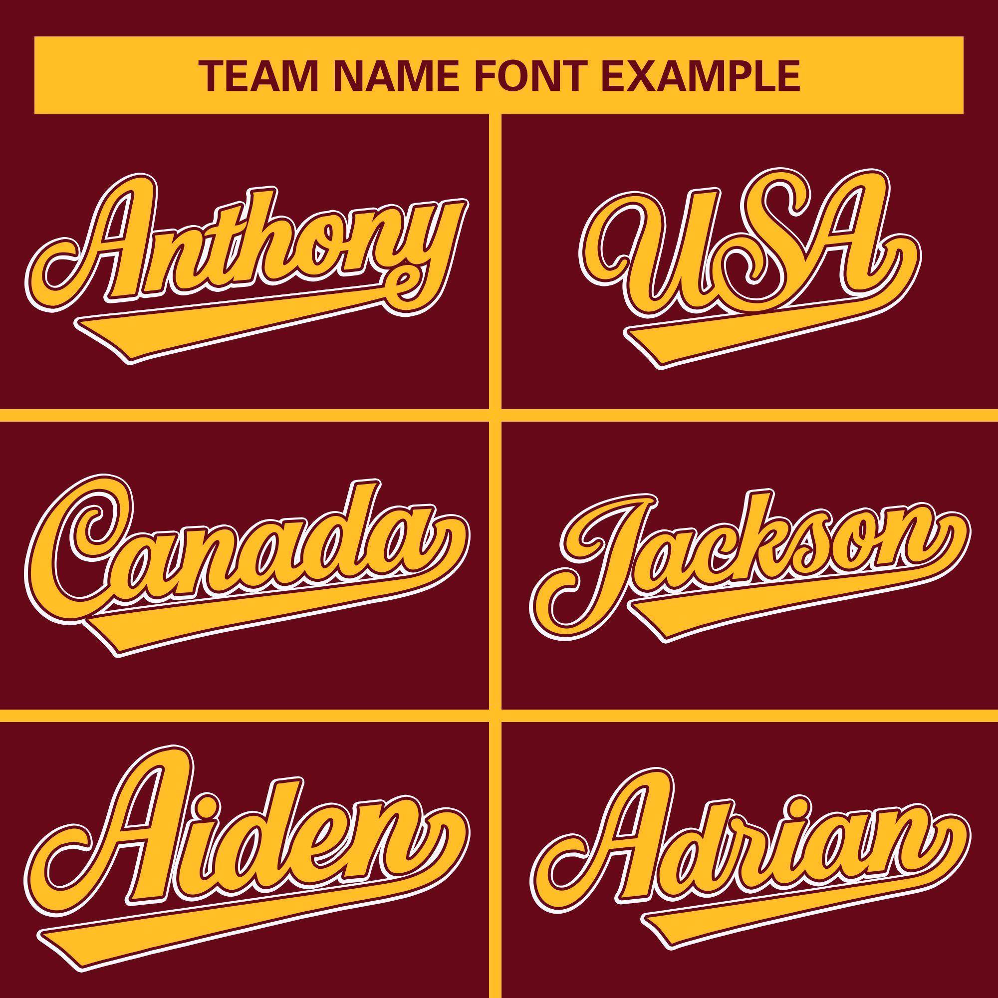 Custom Crimson Gold Full-Snap Varsity Raglan Sleeves Letterman Baseball Jacket
