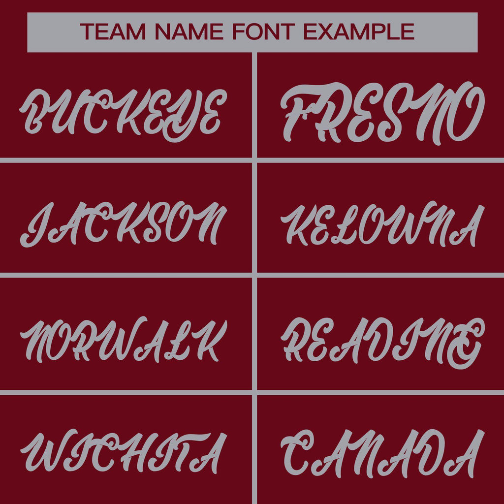 Custom Crimson Gray Full-Snap Varsity Raglan Sleeves Letterman Baseball Jacket