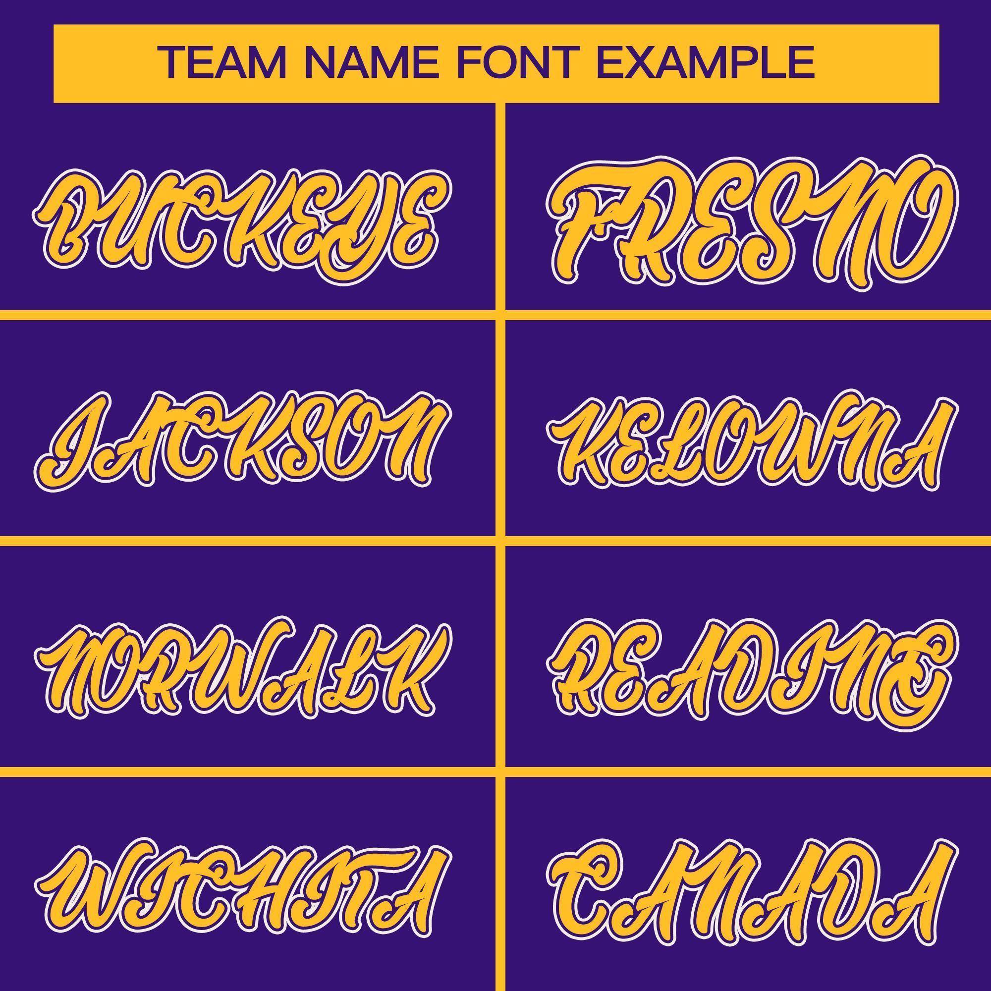 Custom Purple Gold Full-Snap Varsity Raglan Sleeves Letterman Baseball Jacket