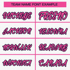 Custom White Pink Full-Snap Varsity Raglan Sleeves Letterman Baseball Jacket