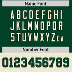 Custom Green Cream Raglan Sleeves Full-Snap Varsity Personalized Letterman Baseball Coats Jacket