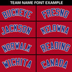 Custom Red White Two Tone Split Fashion Varsity Letterman Jacket with Raglan Sleeves
