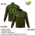 Custom Varsity Letterman Baseball Jackets Personalized Full-Snap with Raglan Sleeves