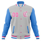 Custom Varsity Letterman Baseball Jackets Personalized Full-Snap Stitched Coats for Men Women