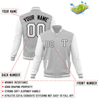 Custom Men's Casual Baseball Coats Varsity Letterman Full-Snap Jackets