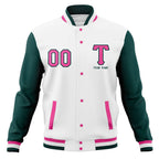 Custom Personalized Letterman Varsity Baseball Jacket Stitched Name Number