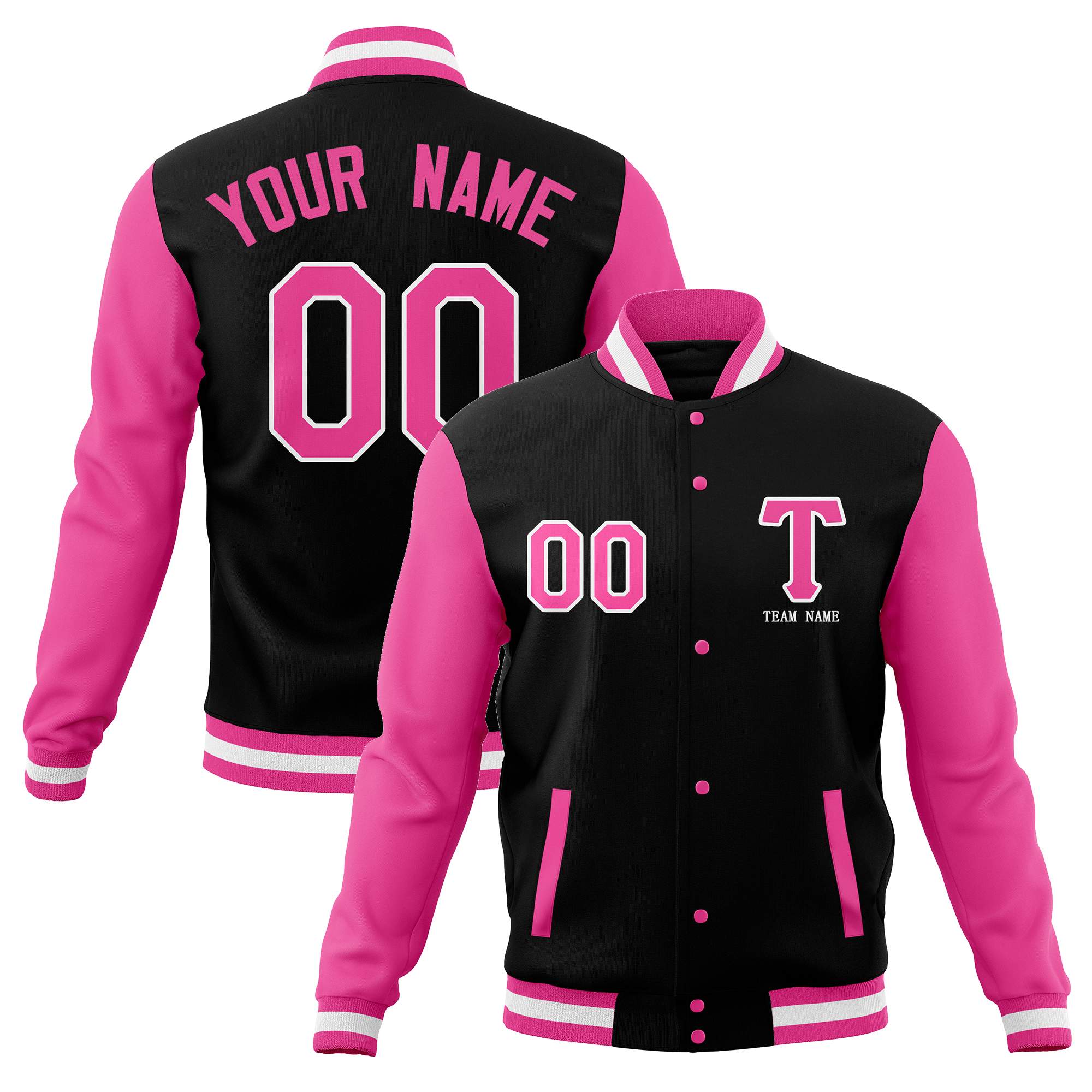 Custom Personalized Letterman Varsity Jacket Stitched Baseball Coats for Adults Main image