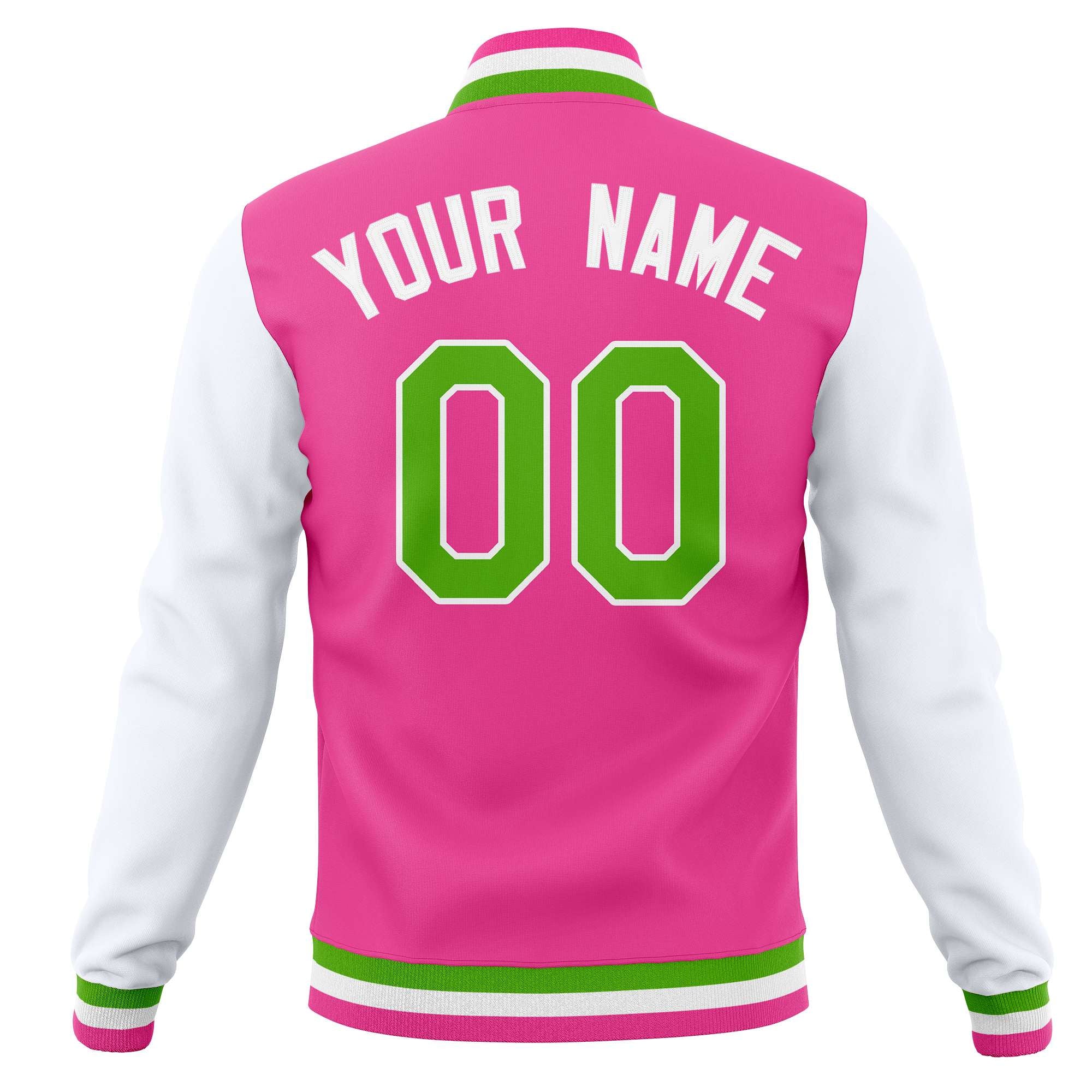 Custom Personalized Letterman Varsity Baseball Jacket Stitched Name Number
