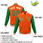 Custom Personalized Letterman Varsity Baseball Jacket Stitched Name Number