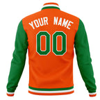 Custom Personalized Letterman Varsity Baseball Jacket Stitched Name Number