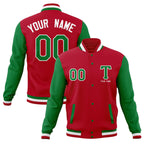 Custom Full-Snap Letterman Varsity Baseball Jacket Stitched Name Number