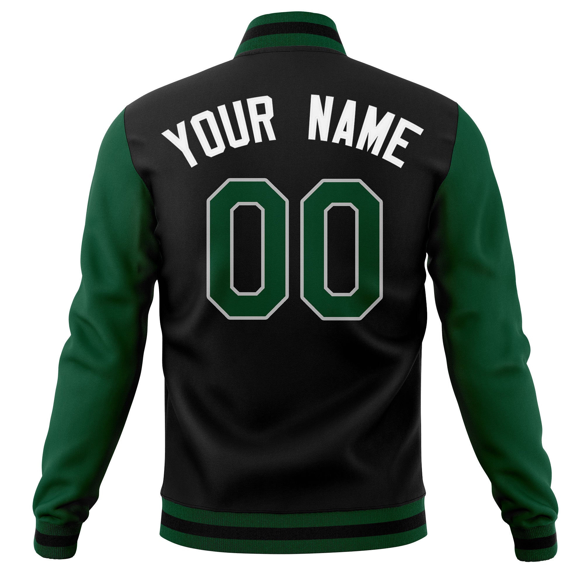 Custom Personalized Letterman Varsity Baseball Jacket Stitched Name Number