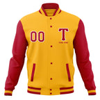 Custom Personalized Letterman Varsity Baseball Jacket Stitched Name Number
