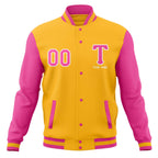 Custom Personalized Letterman Varsity Baseball Jacket Stitched Name Number