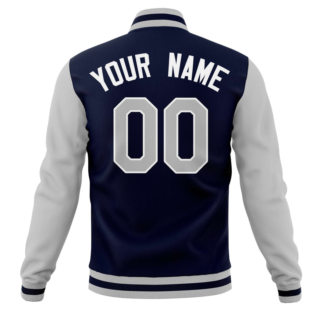 Custom Personalized Letterman Varsity Baseball Jacket Stitched Name Number
