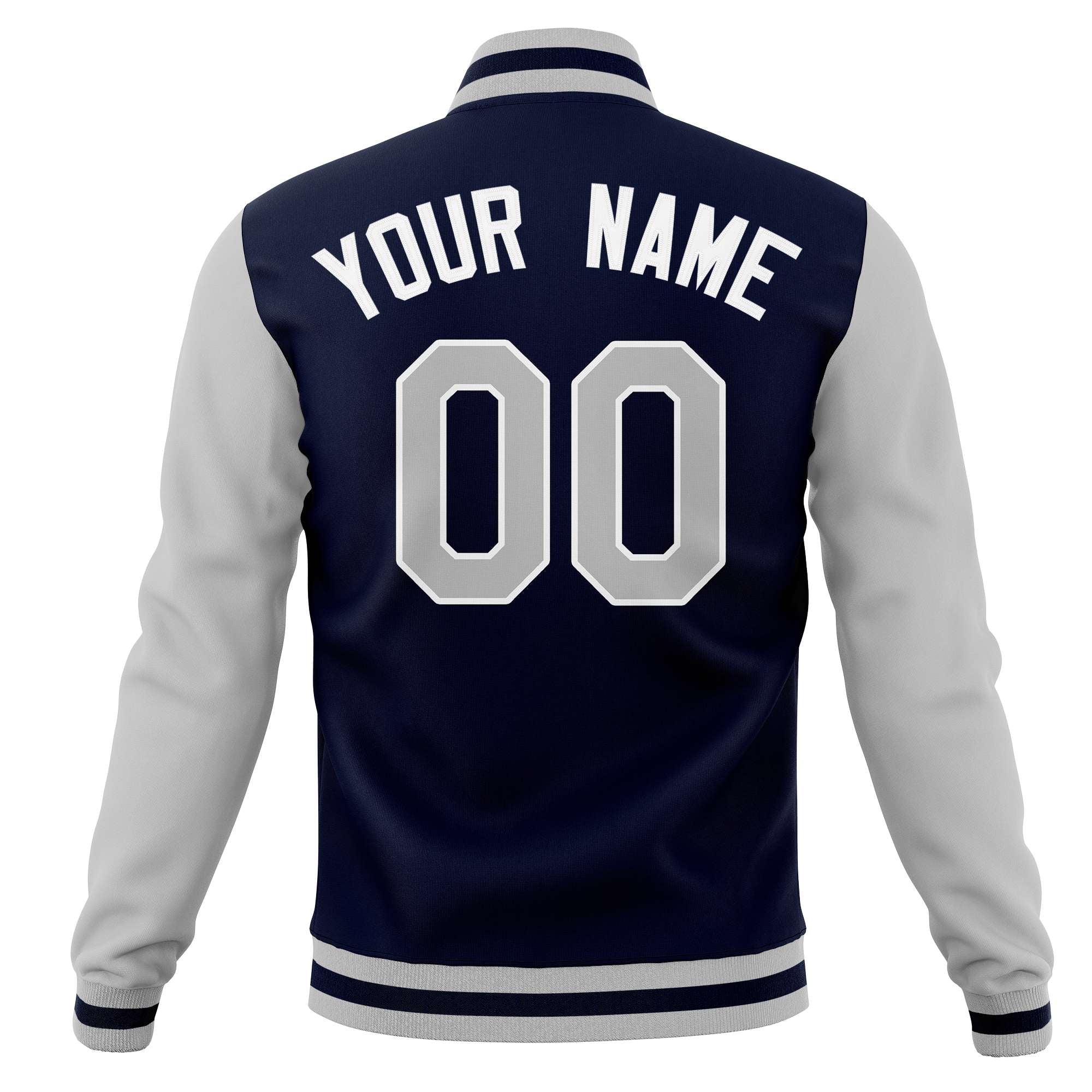 Custom Personalized Letterman Varsity Baseball Jacket Stitched Name Number
