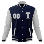 Custom Personalized Letterman Varsity Baseball Jacket Stitched Name Number
