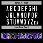 Custom Black Purple-White Raglan Sleeves Varsity Full-Snap Letterman Jacket