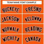 Custom Orange Black-White Raglan Sleeves Varsity Full-Snap Letterman Jacket