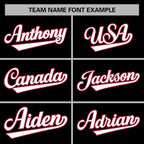 Custom Black White-Crimson Classic Style Varsity Full-Snap Letterman Jacket