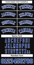 Custom Black Royal-White Classic Tops Basketball Jersey