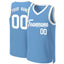 Custom Light Blue White Classic Tops Basketball Jersey