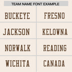 Custom Cream Light Brown Personalized Color Block Authentic Football Jersey