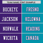Custom Purple Sky Blue Personalized Split Two Tone Design Authentic Football Jersey