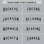 Custom Silver Classic Style American Football Jerseys
