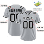 Custom Silver Classic Style American Football Jerseys