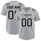 Custom Silver Classic Style American Football Jerseys