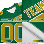 Custom Royal Gold Side Stripe Pattern Authentic Football Jersey