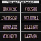 Custom Black Purple Retro Personalized Sleeve Line Authentic Football Jersey