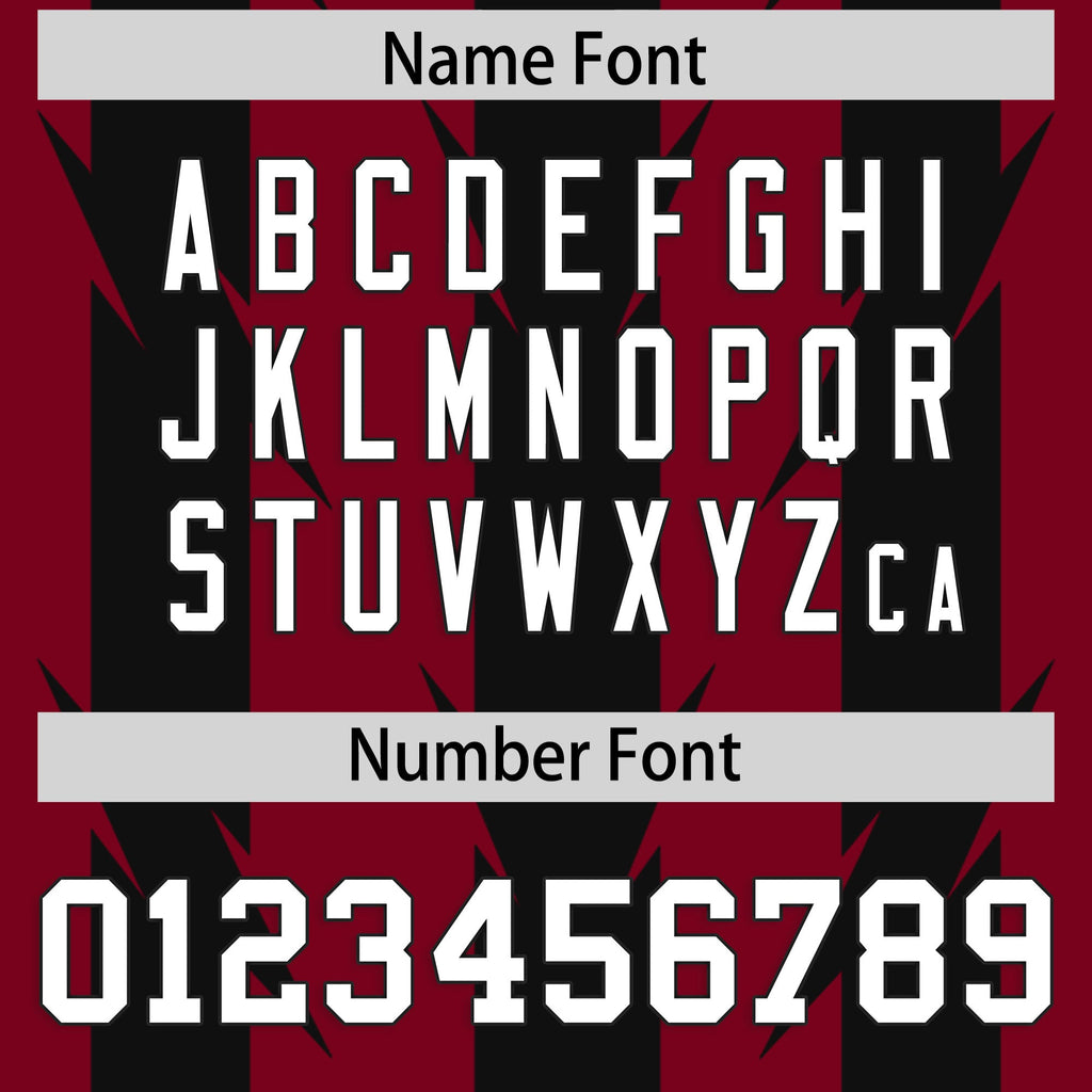 Custom Crimson Black Personalized Razr Stripe Graffiti Pattern Flag Football Jersey