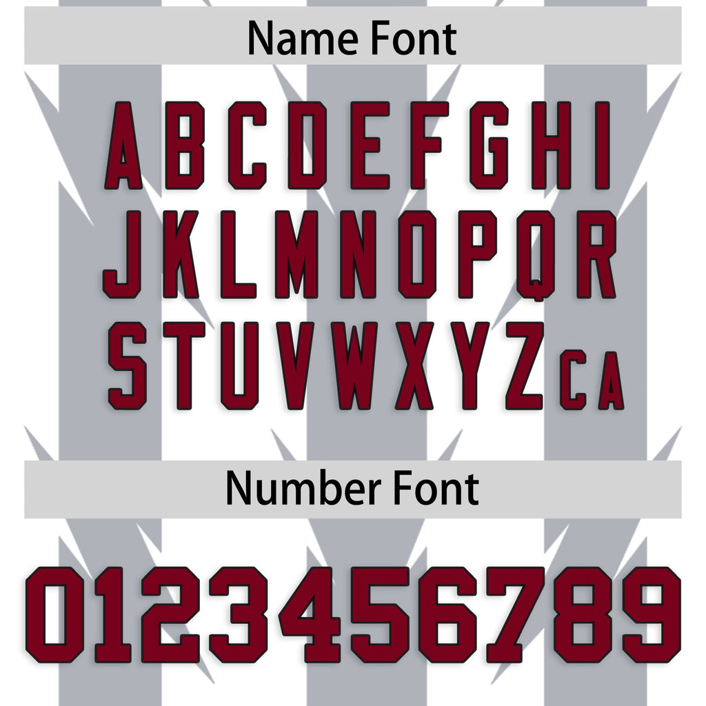 Custom White Gray Personalized Razr Stripe Graffiti Pattern Flag Football Jersey