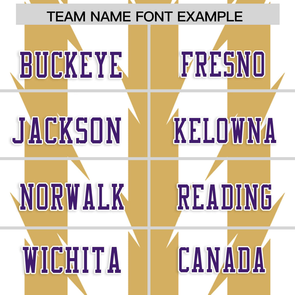 Custom White Old Gold Personalized Razr Stripe Graffiti Pattern Flag Football Jersey