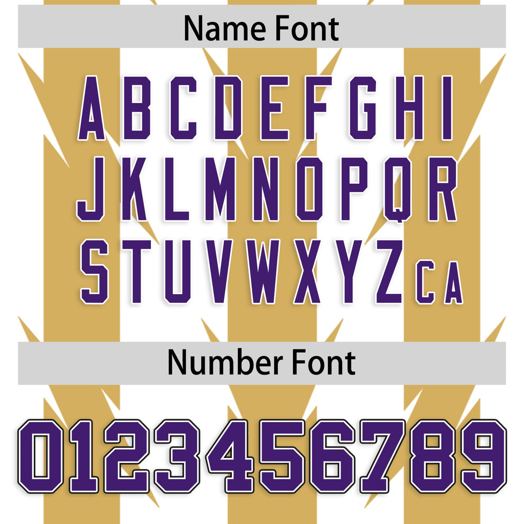 Custom White Old Gold Personalized Razr Stripe Graffiti Pattern Flag Football Jersey