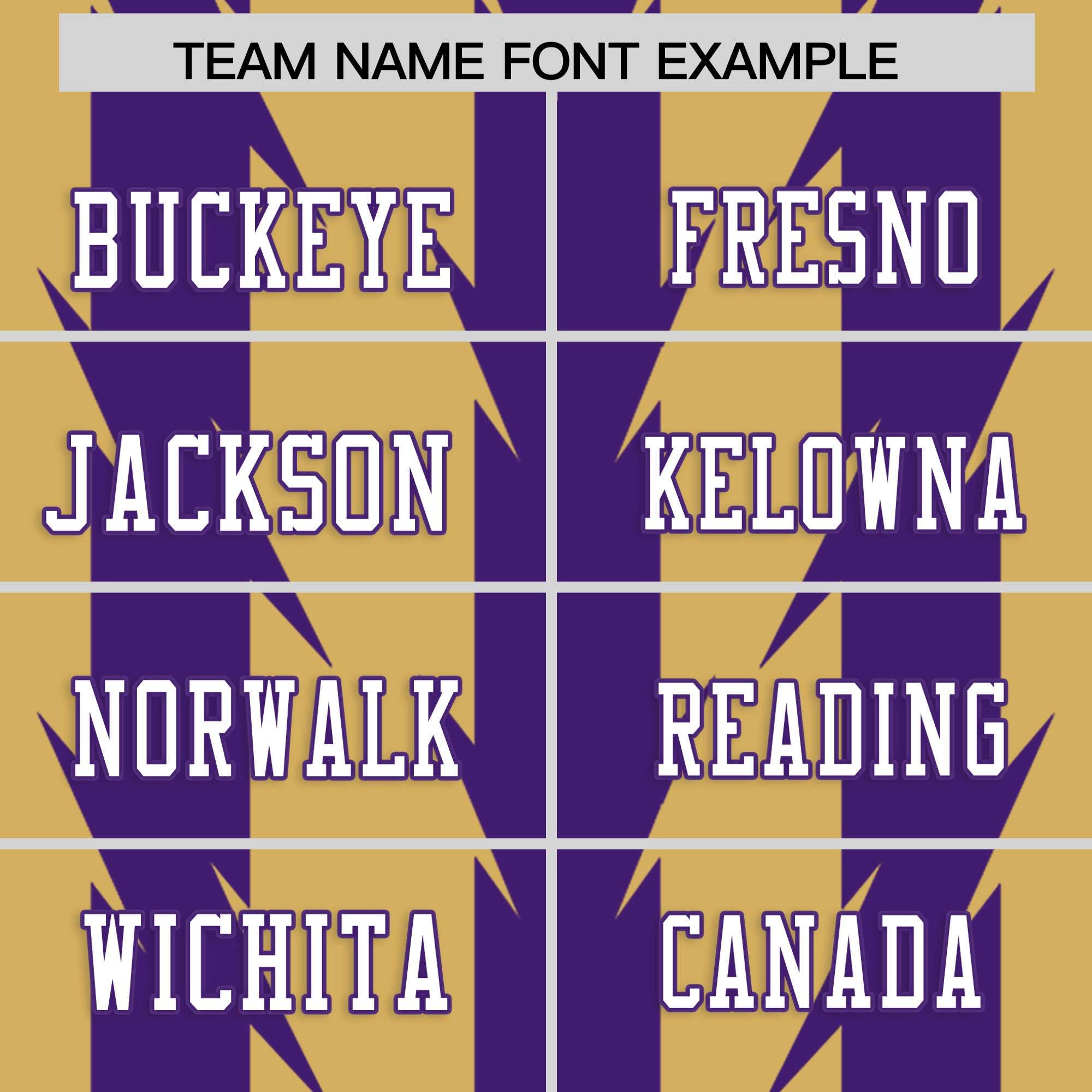 Custom Old Gold Purple Personalized Razr Stripe Graffiti Pattern Flag Football Jersey