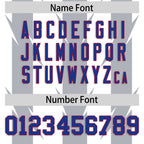 Custom White Gray Personalized Razr Stripe Graffiti Pattern Flag Football Jersey